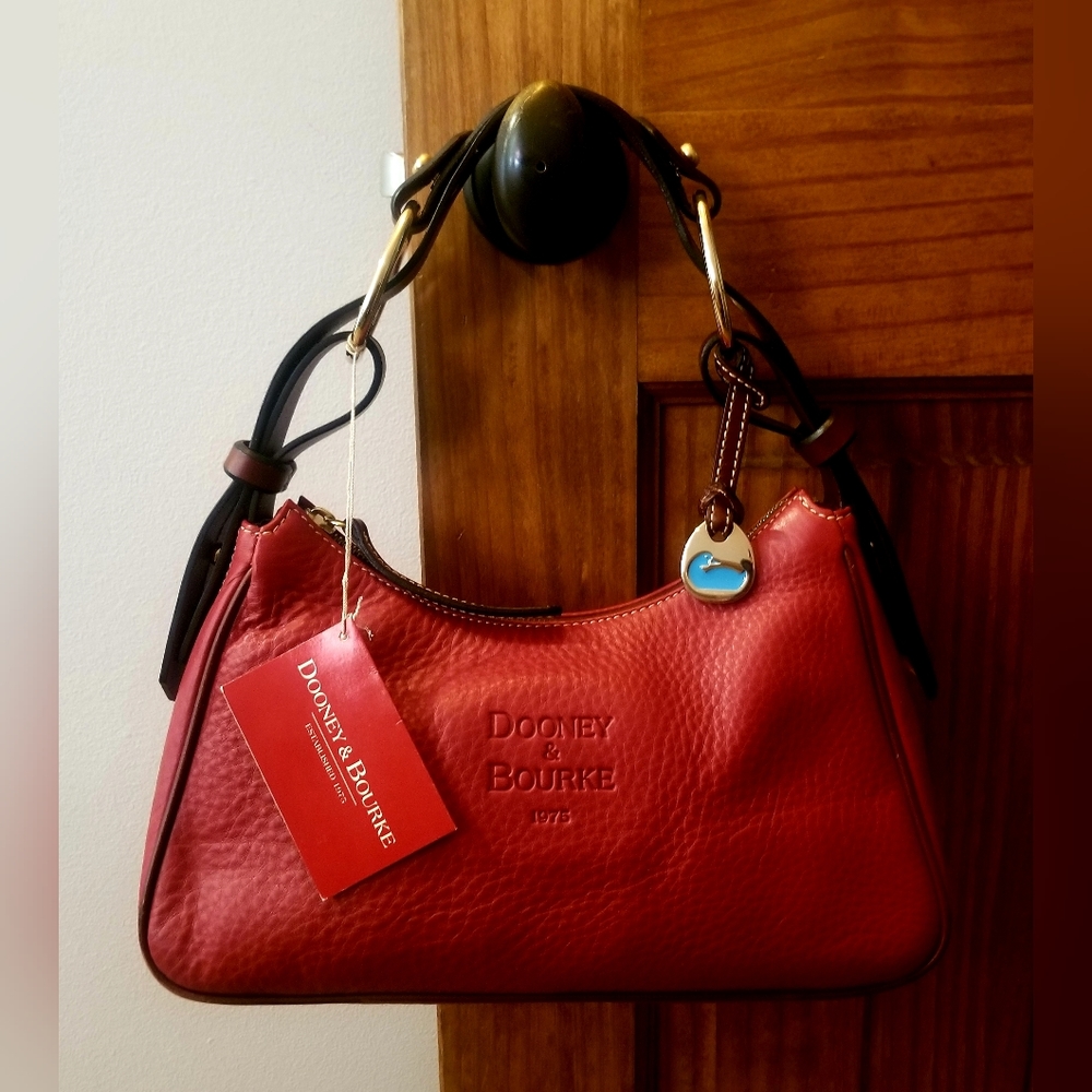 NWT! Dooney & Bourke Red Medium Hobo / Shoulder Bag